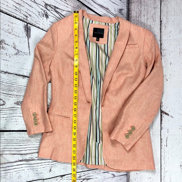 The Limited Jackets & Blazers - THE LIMITED Peach Pink Heathered Blazer